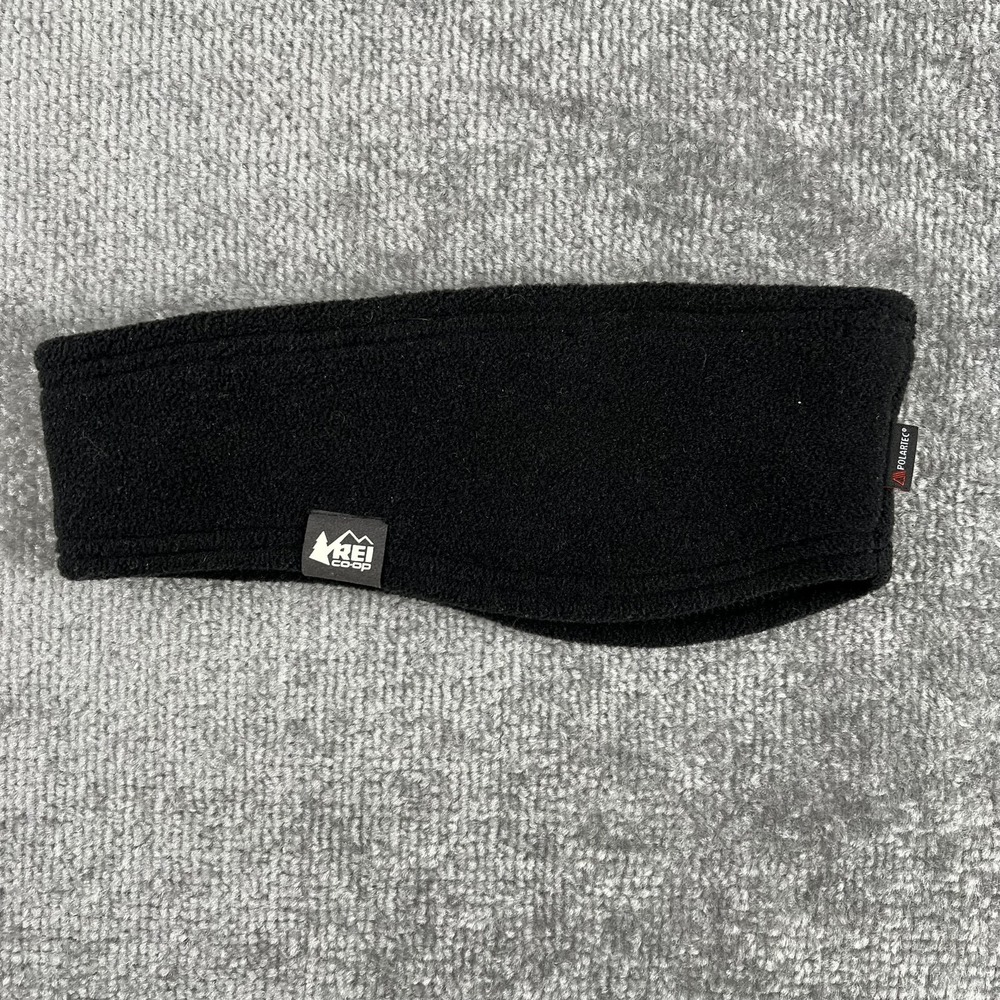 REI Co-op Hat Headband Adult One Size Black Fleece Polartec Thermal Ski Hike Run